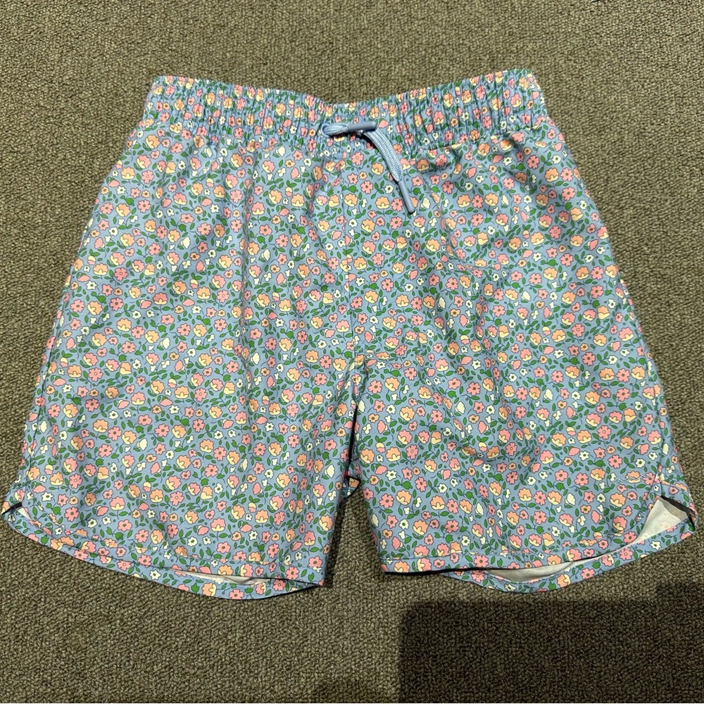 Minnow x Crewcuts Boys Floral Swim Trunks 11/12